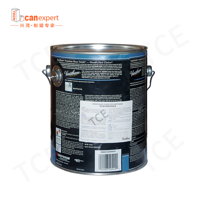 TCE- hete verkoop chemisch oplosmiddel metaal kan 0,35 mm dikte ronde emmer maat tin blikje