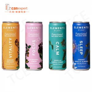 Groothandel voor voedingskwaliteit Veiligheid Verpakking Lege 250 ml 500 ml Gedrukte aluminium drankje blik voor bierdrankverpakking metalen fles